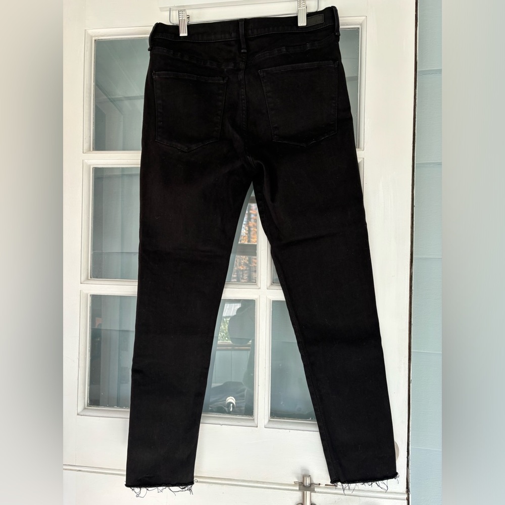 Ultra high-rise, super skinny ankle jeans, sold out in stores.